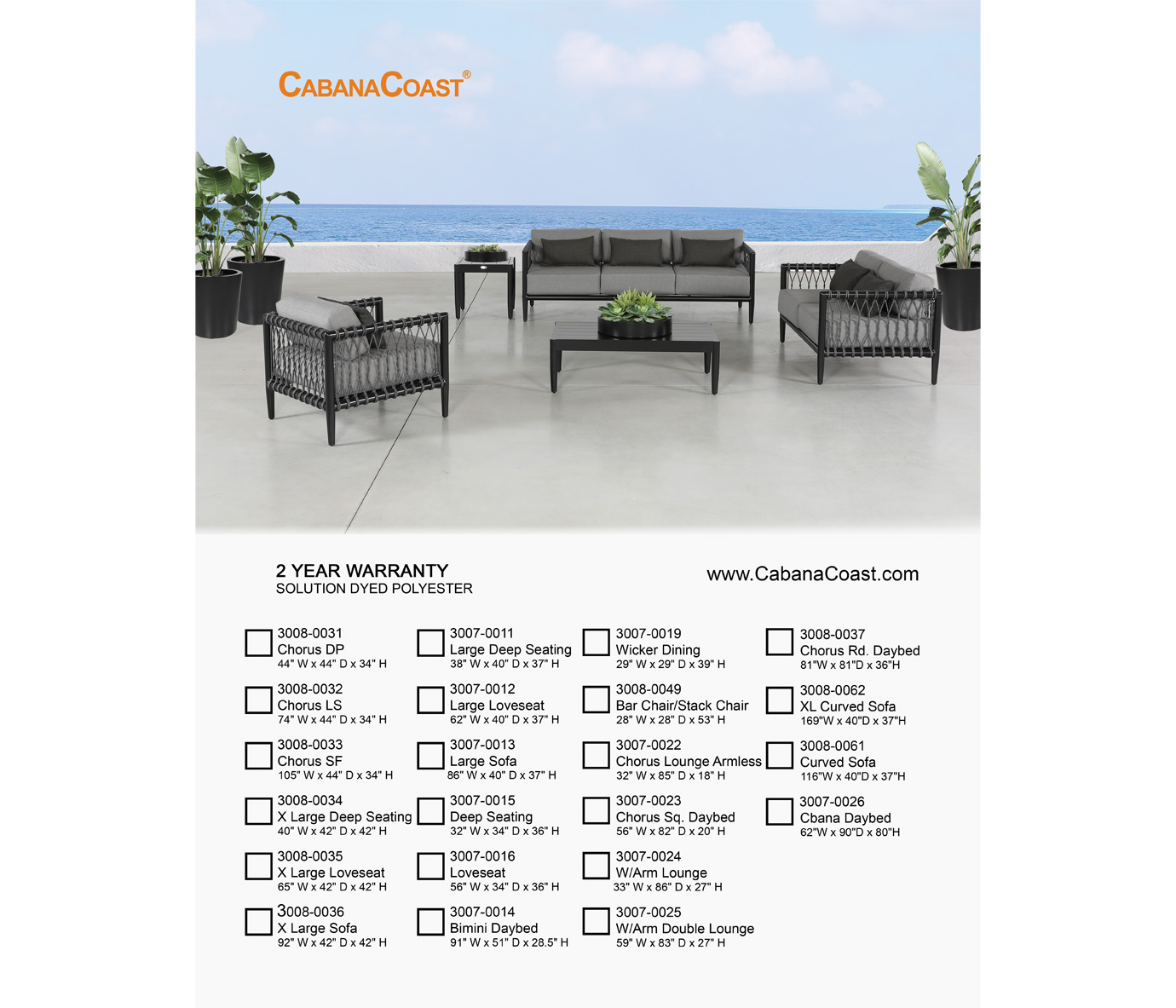 Chairs loveseats Sofas Patio Furniture Covers