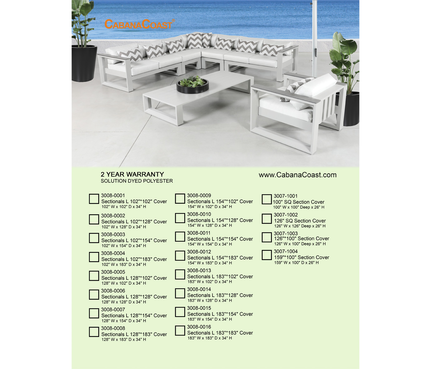 Outdoor Sectional Patio Furniture Covers