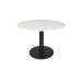 Origin-42-Rd-Pedestal-Dining-Table-WBK-Side