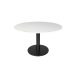 Origin-48-Rd-Pedestal-Dining-Table-WBK-Side