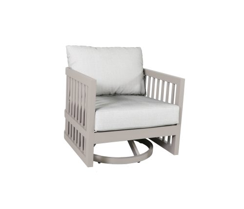 Una Swivel Chair Linen Side